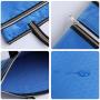Gelory Classic Portable Polyester Document File Holder With Zipper Handbag Multicolor Double Pocket Customisable Logo File Bags
