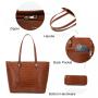 LOVEVOOK wholesale OEM ODM Custom Logo PU Leather women Tote bags 3 pcs Bags Set Purse and Handbags Women Ladies Hand Bags 2021