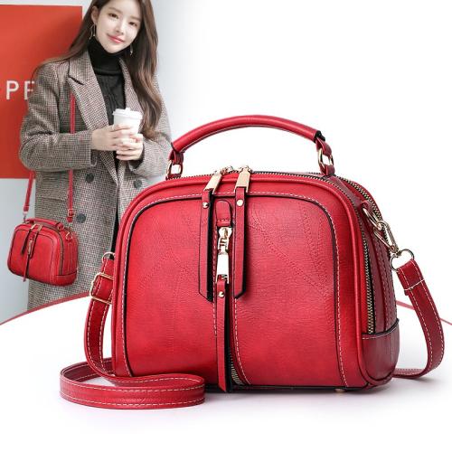 Retro Fashion Luxury Striped Zipper Purses For Women China PU Ladies Hand Bags Girl Hanging Decoration Zipper Square Handbags