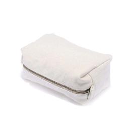 Gelory Professional China Supplier Promotional Canvas Portable Travel Makeup Bag With Golden Zipper