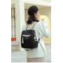 HR617 Women Bag Backpack New Fashion Girls' Retro Nylon Anti Theft Schoolbag Female Versatile Comfortable Travel Handheld Bag