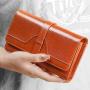 ZWY264 Wholesale Women RFID Multi-color Long Wallet Genuine Leather Lightweight Multi-Card Money Clip Daily Utility Card Pack