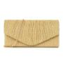 2024 New Evening Bags Women's Handbag Pleated Stripe Flash Material Evening Dress Party Ladies Bag Clutch Bag