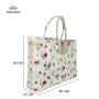 Tote Beach Bags Colorful Large Capacity Cosmetic Bag With Handbag Waterproof Flower Make Up Pouch for Lady