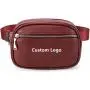 Gelory Wholesale Fashion Women Waist Bag Custom Logo PU Leather Hip Bum Bag Fanny Pack