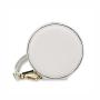 Custom coin purse eco saffiano pu leather mini round coin wallet for girls