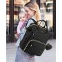 Waterproof Stylish Travel Diaper Backpack Multifunction Large Nappy Bag with Changing Pad & Pacifier Case mummy baby diaper Bag