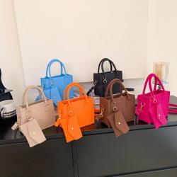 Bags for women fashion felt lightweight women's handbags 2024 new single shoulder crossbody bags two sets ladies hand bags