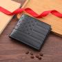 Multi-card space money clip creative fashion embossed horizontal section business short men's wallet leisure money clip man