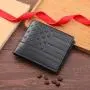 Multi-card space money clip creative fashion embossed horizontal section business short men's wallet leisure money clip man