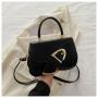Popular design versatile small square bag 2024 fashion solid color high quality women's shoulder bags luxury crossbody handbag
