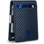 Design leather money clips business credit card holder carbon fiber money clip slim wallet with money clip