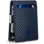 Design leather money clips business credit card holder carbon fiber money clip slim wallet with money clip