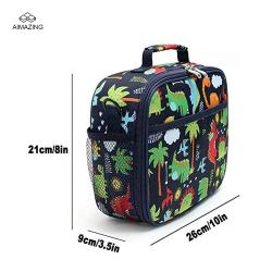 Customized Pattern Insulated Soft Bag Kids Lunch Box Mini Cooler Back to School Thermal Meal Tote Kit for Girls Boys CANS CN;GUA