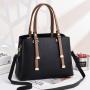 Customs Handbag Logo Women Luxury Fashion Striped Handbags China Wholesale PU Lady Purses Girl Pure Color Zipper Bucket Handbag