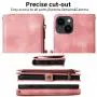 ZF210 Phone Leather Case Flip Zipper Wallet Magnetic Shockproof and Drop-proof Fits Many Models