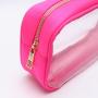 Keymay New color Clear Makeup Bag Portable Travel Toiletry Cosmetic Bag Case for Women Transparent Make Up Pouch
