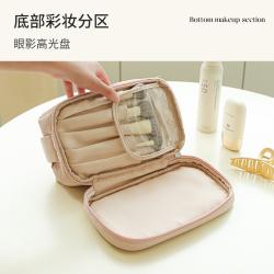 Makeup Bag With Large Capacity PU Cosmetic Bags Portable Toiletries Storage Bag