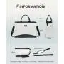 LOVEVOOK 15.6 Inch Large Capacity Canvas Computer Bag for Business work teacher purses ladies laptop tote handbags for women