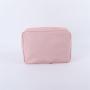 Keymay RTS Stock Popular Personalized Gift Chenille Varsity Nylon Pouch Cosmetic Makeup Bag Large Capacity Travel Cosmetic Bag