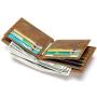 ZX078 Short Wallet Purse Card Holder Wallets Genuine Cow Leather Money Clip Business Men Wallet with Coin Bag For Men