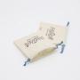 Custom Logo Printed Organic Cotton Drawstring Gift Storage Bag Natural Muslin cotton Dust Jewelry Packaging Pouch
