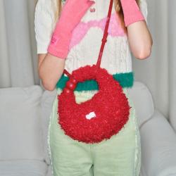2024 Winter Fur Bag women's Work handbag Korean Style Luxury Trend Faux Fur Fuzzy Fluffy Plush  Lady Women's Shoulder Bags