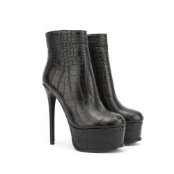2022 Botas De Mujer New Arrival Ladies Sexy Banquet Boots Rounded Toe Platform Stiletto High Heeled Ankle Booties For Women
