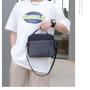 Black Men's Bags Single Shoulder Backpack Business Leisure Messenger Bag Fashion Purse Bags 2024