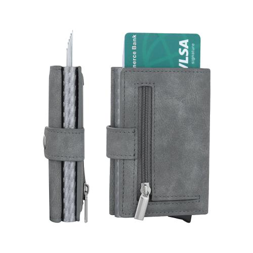 Rfid Pop Up Aluminum Metal Cards Holder Wallet Aluminum Wallet Customize Logo Credit Card Bag Metal Slim Wallet