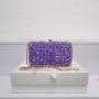 New arrival handmade beading woven pearls handbag crossbody women's bag banquet bag shiny formal dress evening bagsfor women