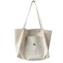 Custom Logo Thick Cotton Canvas Chic School Bag Women Lady Handbag Eco Friendly Shopping Cotton Tote Bag Shopping Bags