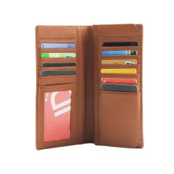 Large Capacity Best Leather Bifold Men Card Holder Travel Wallet Cover Long Wallet