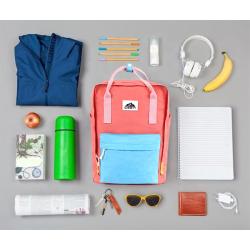 CHANGRONG Custom Unisex color block women laptop backpack school bags for girl