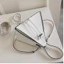 2024 Custom Drawstring Pyramid Vegan Leather Handbag For Women Ladies Luxury Bag