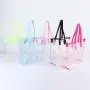 Keymay Stock New 10 Colors Waterproof PVC Transparent Clear Bag Custom Designer Women Ladies Portable Clear Tote Bag