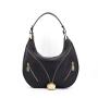 2024 top selling hobos shoulder bag for women soft Pu leather ladies bag big size designer underarm half moon bag factory  37 cm