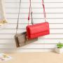 Newest Fashion PU Leather Mini Purse 2024 Solid Color Wallets Fashionable Mobile Phone Bags for Girls