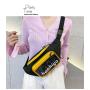 Hot Sale Polyester PVC Messenger Shoulder Bag Unisex Tide Transparent Jelly Chest Waist Bag