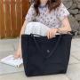 Simple Korean Student Large Capacity Shopping Shoulder Bag Literary Canvas Tote Handbag Wholesale