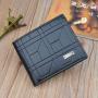 2022 Hot sell  Retro men's  short wallet horizontal male wallets for men fashionable card holder leather wallet