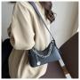 Trend High Quality Chain Bag Handbag Tote Small Handbag Female 2024 New Simple Casual Crescent Bag Vintage Shoulder Bag