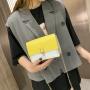 New Fashion Winter Plush Women Handbags China Wholesale Plush Lady Bags 2021 Girl Pure Color Cloud Handbags