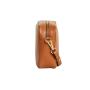 Leather zipper camera bag women's leather square crossbody shoulder bag strap bag