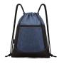 Gelory Waterproof Drawstring String Bag Shoulder Rucksack Sport Gym Storage Drawstring Backpack Bag With Side Pocket