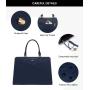 LOVEVOOK 2pcs/set Large PU Leather Work Tote Bags for Women Computer Briefcase Purse Shoulder Bag for Travel Fit 15.6 Laptop Bag
