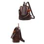 ZF301 New Fashion Shoulder Bag Female Tide Personality Splicing Leisure Backpack PU Simple Waterproof Wear-resistant
