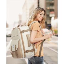 4Pcs Travel Backpack for Women 50L Carry On Backpack for Airplanes Flight Approved Personal Item Backpack Fits 18 Inch Laptop