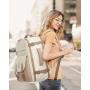 4Pcs Travel Backpack for Women 50L Carry On Backpack for Airplanes Flight Approved Personal Item Backpack Fits 18 Inch Laptop