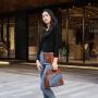 Fashion Bag for Ladies Girls Sling Bag for High Quality jeans Women Handbag Fashionable shoulder Bag with Pockets Square 27 cm